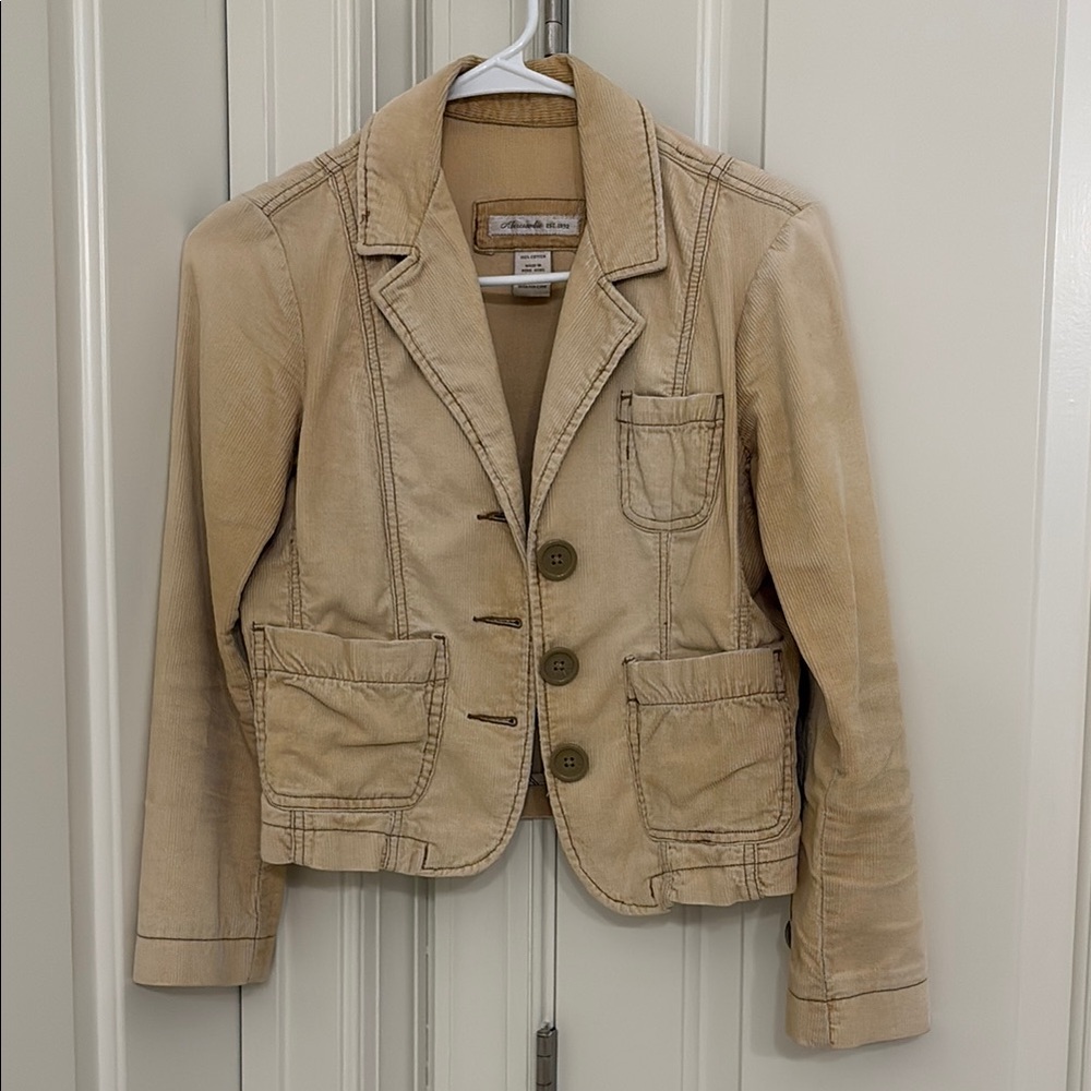Abercrombie corduroy Tan Women's Jacket